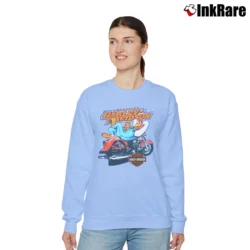Women’s Harley Davidson Looney Tunes Foghorn Leghorn Relaxed Sweatshirt in light blue | Soft, Laid-Back Vibe