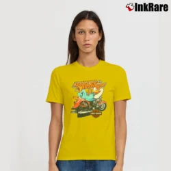 Women’s Harley Davidson Looney Tunes Foghorn Leghorn Signature T-Shirt in yellow | Soft, Flattering Fit