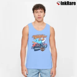 Men’s Harley Davidson Looney Tunes Foghorn Leghorn Tank Top in light blue | Breathable, Active-Friendly Design