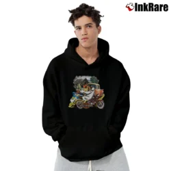 Men’s Harley Davidson Looney Tunes Miami Florida Vintage Pullover Hoodie in black | Cozy, Durable, Modern Fit