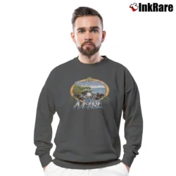 Men’s Harley Davidson Road To Hana Crewneck Sweatshirt in charcoal | Cozy Fabric, Clean Style
