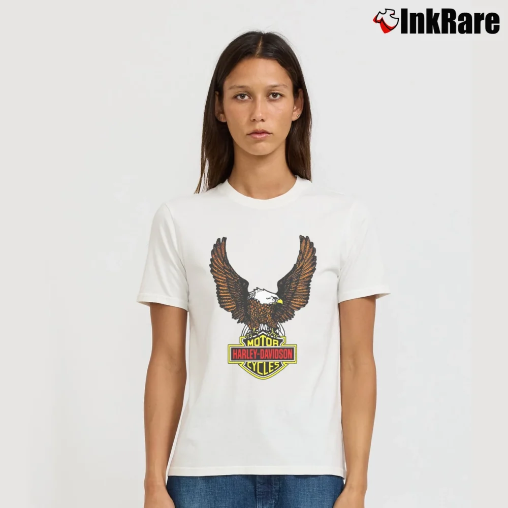 Women’s Harley Davidson Signature T-Shirt in white | Soft, Flattering Fit