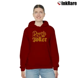 Women’s Harley Property Of Joker Cozy Hoodie in maroon | Warm, Structured, Stylish