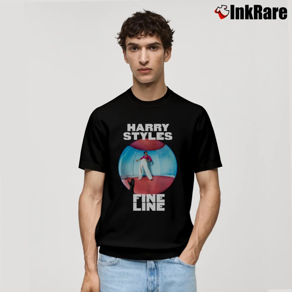 Men’s Harry Styles Fine Line Classic T-Shirt in black | Soft, Breathable Everyday Wear