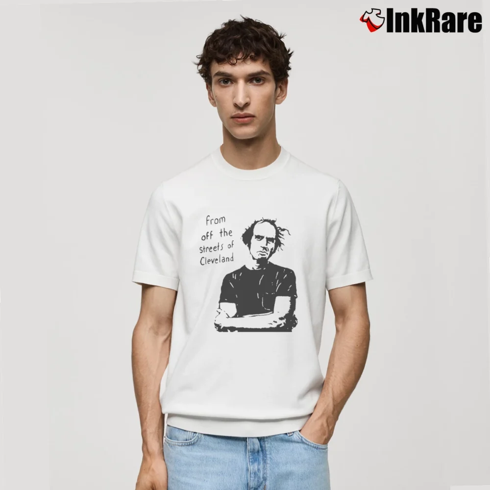 Men’s Harvey Pekar Cleveland Classic T-Shirt in white | Soft, Breathable Everyday Wear