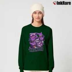 Women’s Haunter Pokemon Retro Custom Graphic Long-Sleeve Top in forest green | Sleek, Versatile, All-Season