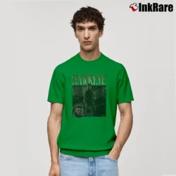Men’s Hawkeye Jeremy Renner Avengers Marvel Movie Classic T-Shirt in irish green | Soft, Breathable Everyday Wear