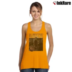 Women’s Hawkeye Jeremy Renner Avengers Marvel Movie Tank Top in orange | Lightweight, Movement-Friendly