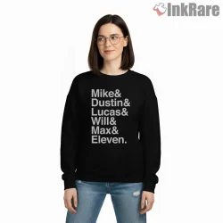 Hawkins Heroes Name List Typography Shirt on graphic shirt for women graphic tee