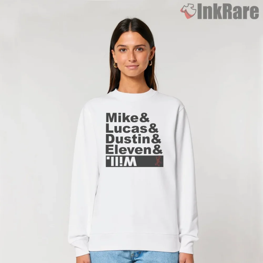 Hawkins Kids Name Roll Typography Shirt on graphic shirt for women graphic tee
