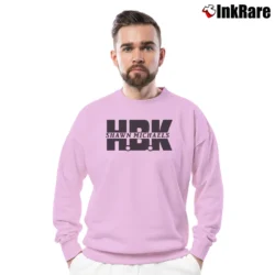 Men’s HBK Shawn Michaels Crewneck Sweatshirt in light pink | Cozy Fabric, Clean Style