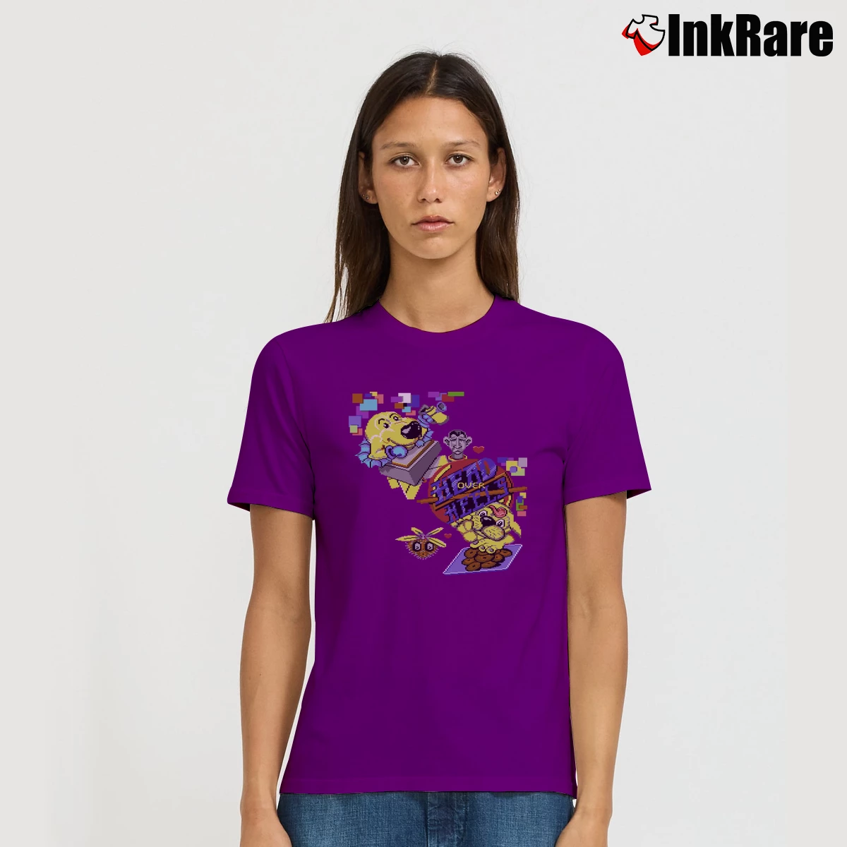 Head Over Heels Women’s Tee in purple – Effortless Style Women’s Head Over Heels T-Shirt in purple | Soft, Flattering Fit