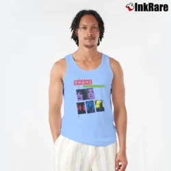 Men’s Heart Bad Animals 1988 Tour Promo Tank Top in light blue | Breathable, Active-Friendly Design