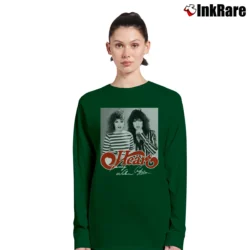Women’s Heart Band Long-Sleeve Top in forest green | Sleek, Versatile, All-Season