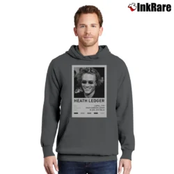 Men’s Heath Ledger Portrait Pullover Hoodie in charcoal | Cozy, Durable, Modern Fit