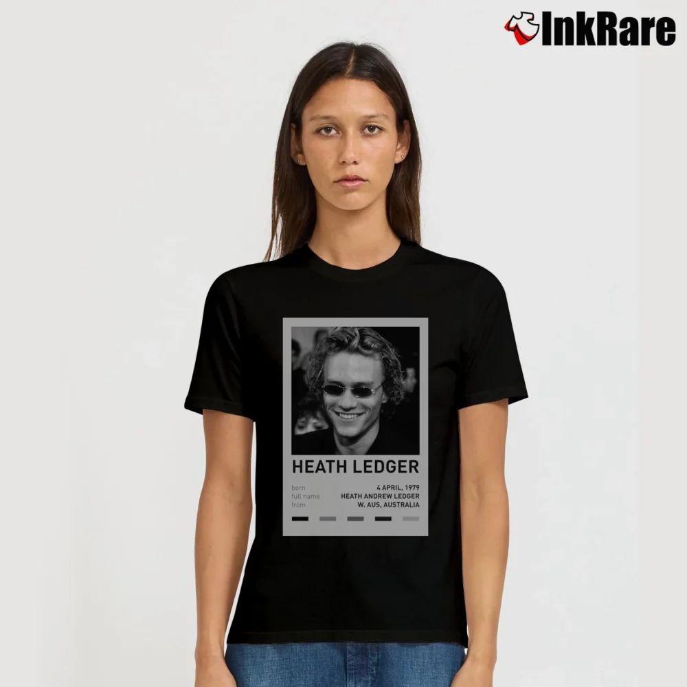 Women’s Heath Ledger Portrait Signature T-Shirt in black | Soft, Flattering Fit