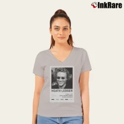 Women’s Heath Ledger Portrait V-Neck Tee in sport grey | Chic Neckline, Soft Texture