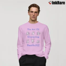 Men’s Heathcliff The Cat The Art Of Overacting Long-Sleeve Shirt in light pink | Sleek, Lightweight, Year-Round Wear