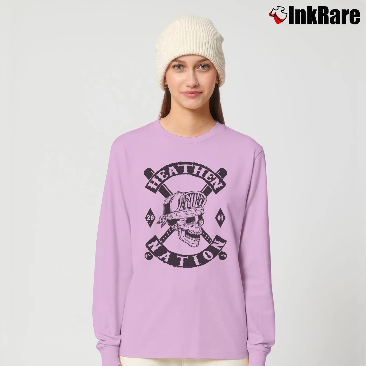 Heathen Nation Women’s Long-Sleeve Top in light pink – Effortless Layer Women’s Heathen Nation Long-Sleeve Top in light pink | Sleek, Versatile, All-Season