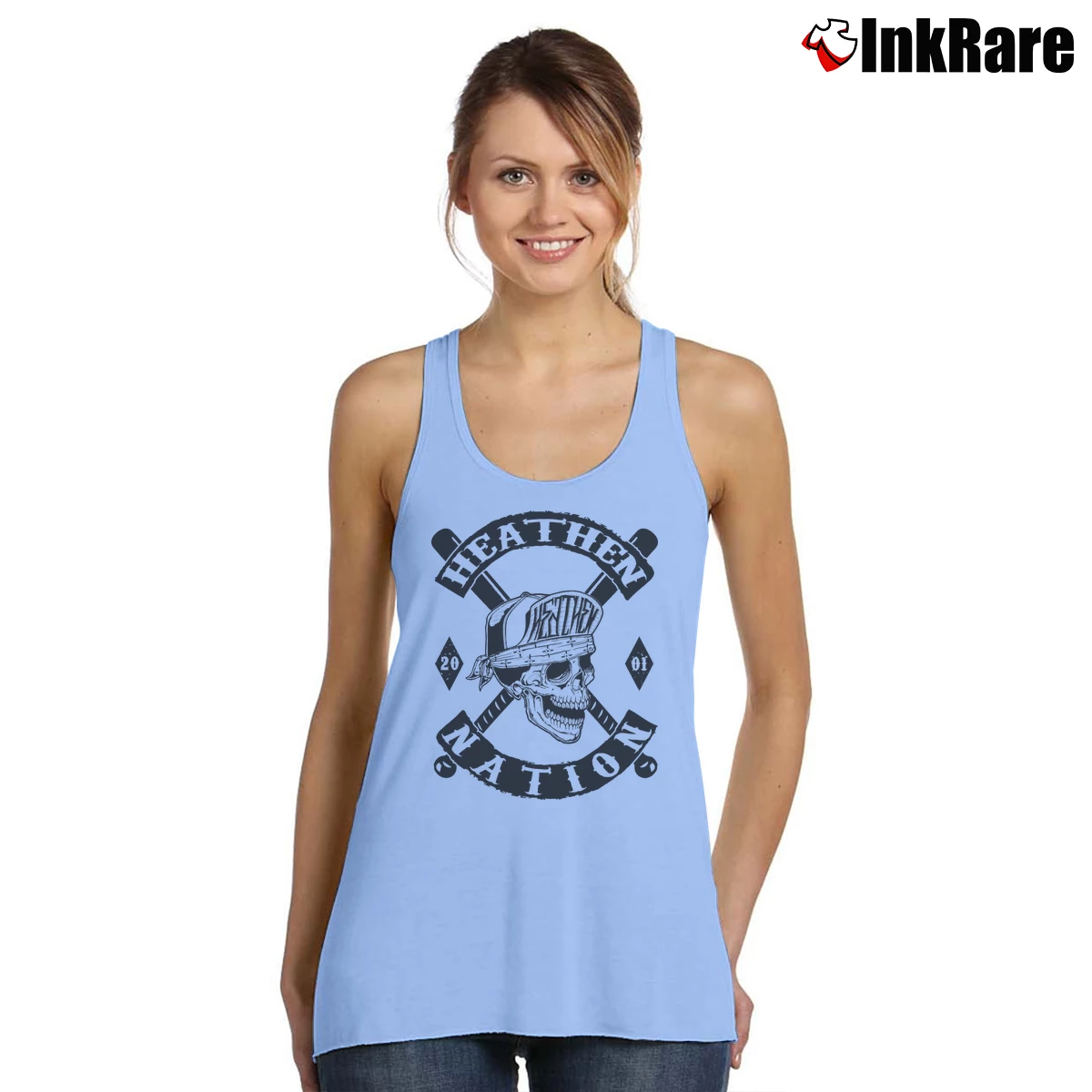 Heathen Nation Women’s Essential Tank in light blue – Summer Ready Women’s Heathen Nation Tank Top in light blue | Lightweight, Movement-Friendly