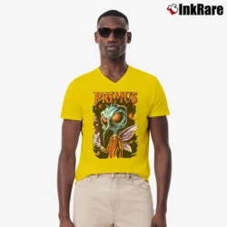 Men’s Heavy Metal Primus Band V-Neck Tee in yellow | Sharp, Breathable, Everyday Staple