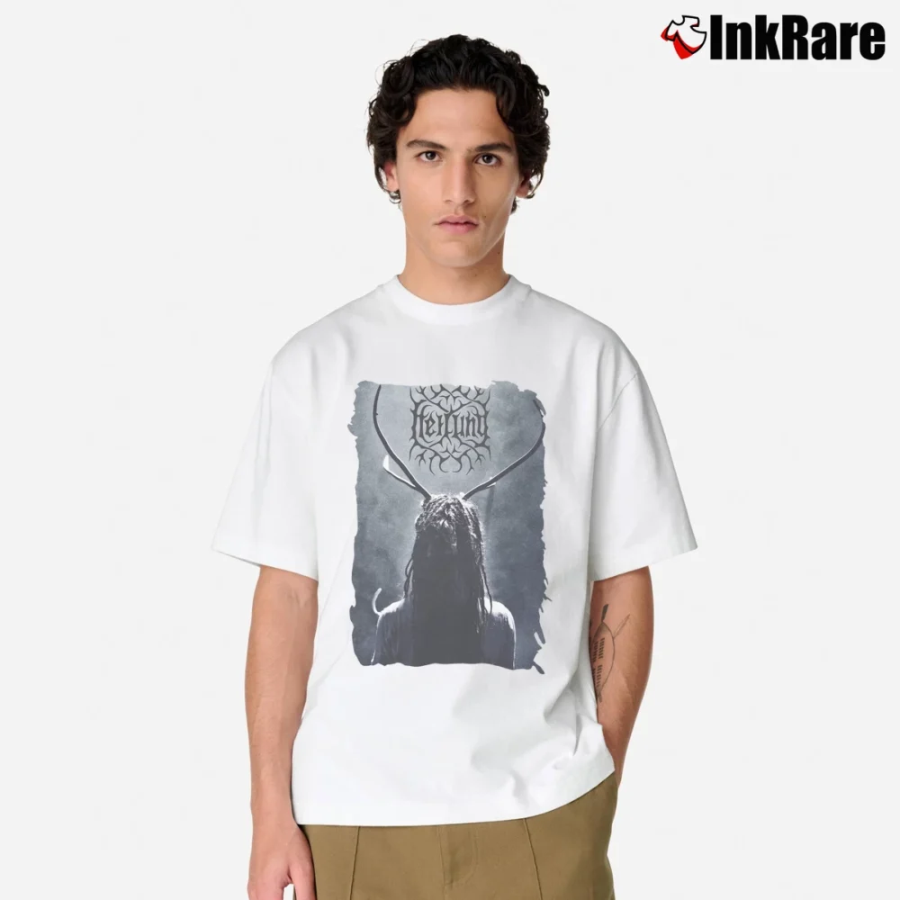 Men’s Heilung Lifa Band Logo Classic T-Shirt in white | Soft, Breathable Everyday Wear