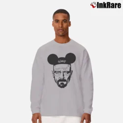Men’s Heisenberg Breaking Bad Walter X Mickey Mouse Funny Long-Sleeve Shirt in sport grey | Sleek, Lightweight, Year-Round Wear