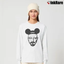 Women’s Heisenberg Breaking Bad Walter X Mickey Mouse Funny Long-Sleeve Top in white | Sleek, Versatile, All-Season