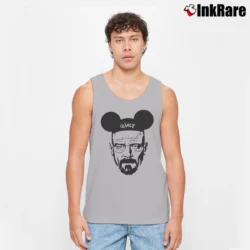 Men’s Heisenberg Breaking Bad Walter X Mickey Mouse Funny Tank Top in sport grey | Breathable, Active-Friendly Design