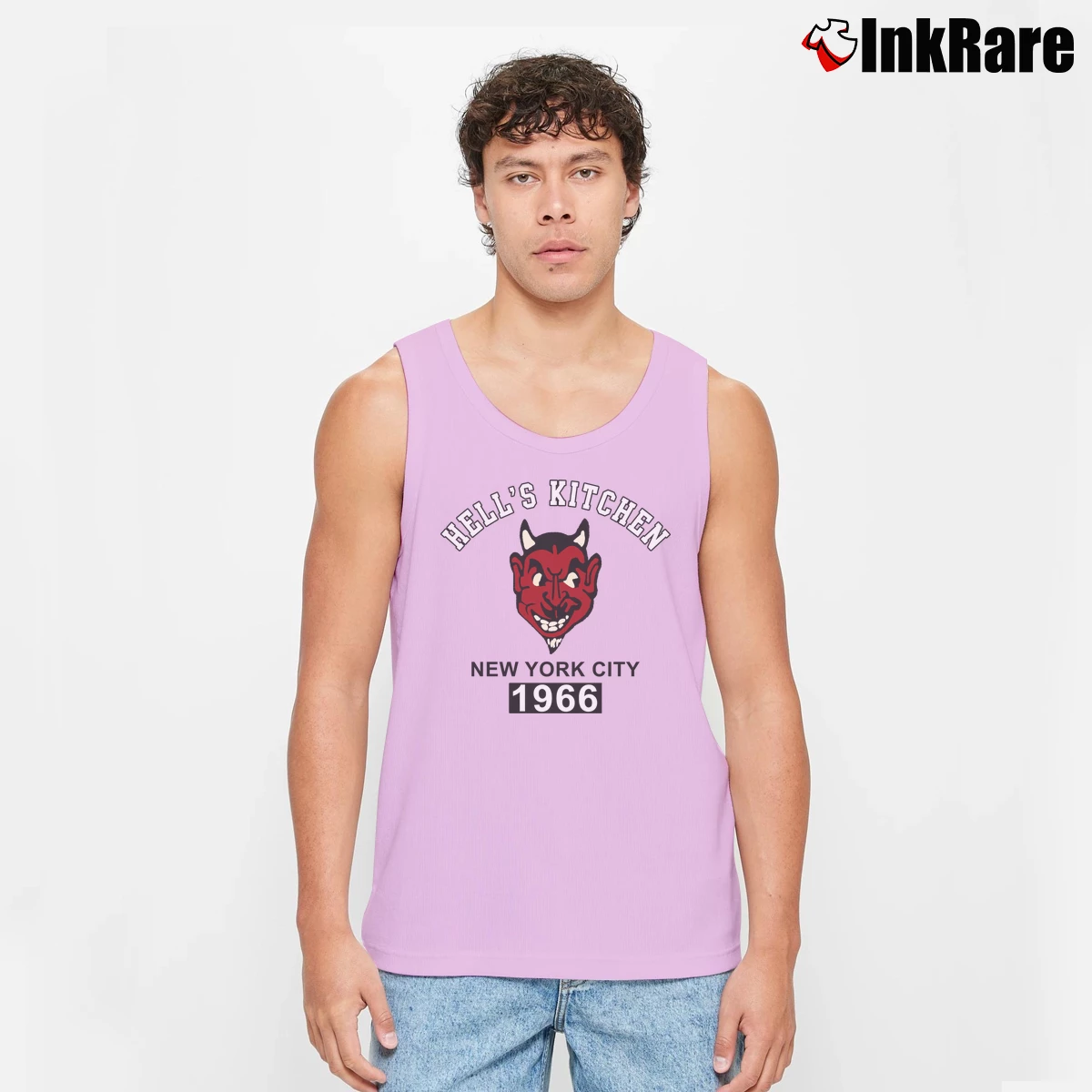 Men’s Hell's Kitchen New York City 1966 Tank Top in light pink | Breathable, Active-Friendly Design