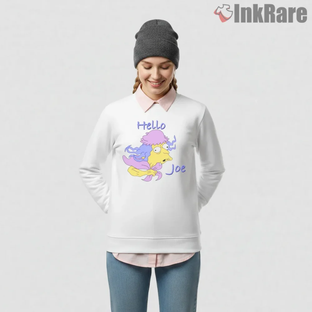 Hello Joe Simpsons Abstract Character Sketch Shirt on graphic shirt for women graphic tee