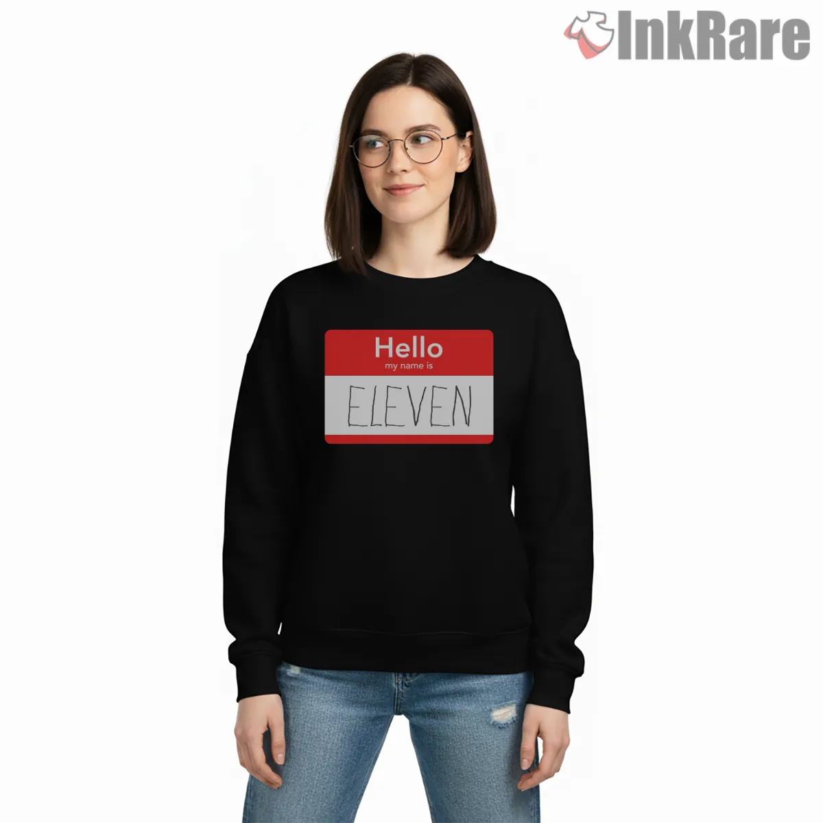 Hello My Name Is Eleven Retro Name Tag Shirt Hello My Name Is Eleven Retro Name Tag Shirt on graphic shirt for women graphic tee