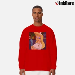 Men’s Hello Nurse Animaniacs Long-Sleeve Shirt in red | Sleek, Lightweight, Year-Round Wear