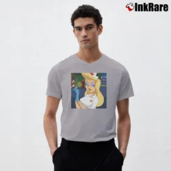 Men’s Hello Nurse Animaniacs V-Neck Tee in sport grey | Sharp, Breathable, Everyday Staple