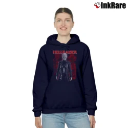Women’s Hellraiser Supernatural Horror Movie Cozy Hoodie in navy | Warm, Structured, Stylish