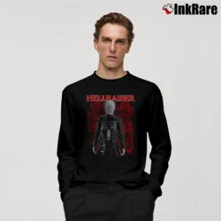 Men’s Hellraiser Supernatural Horror Movie Long-Sleeve Shirt in black | Sleek, Lightweight, Year-Round Wear