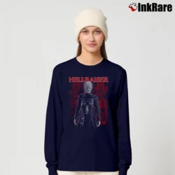 Women’s Hellraiser Supernatural Horror Movie Long-Sleeve Top in navy | Sleek, Versatile, All-Season