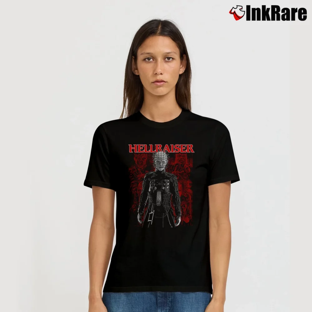 Women’s Hellraiser Supernatural Horror Movie Signature T-Shirt in black | Soft, Flattering Fit