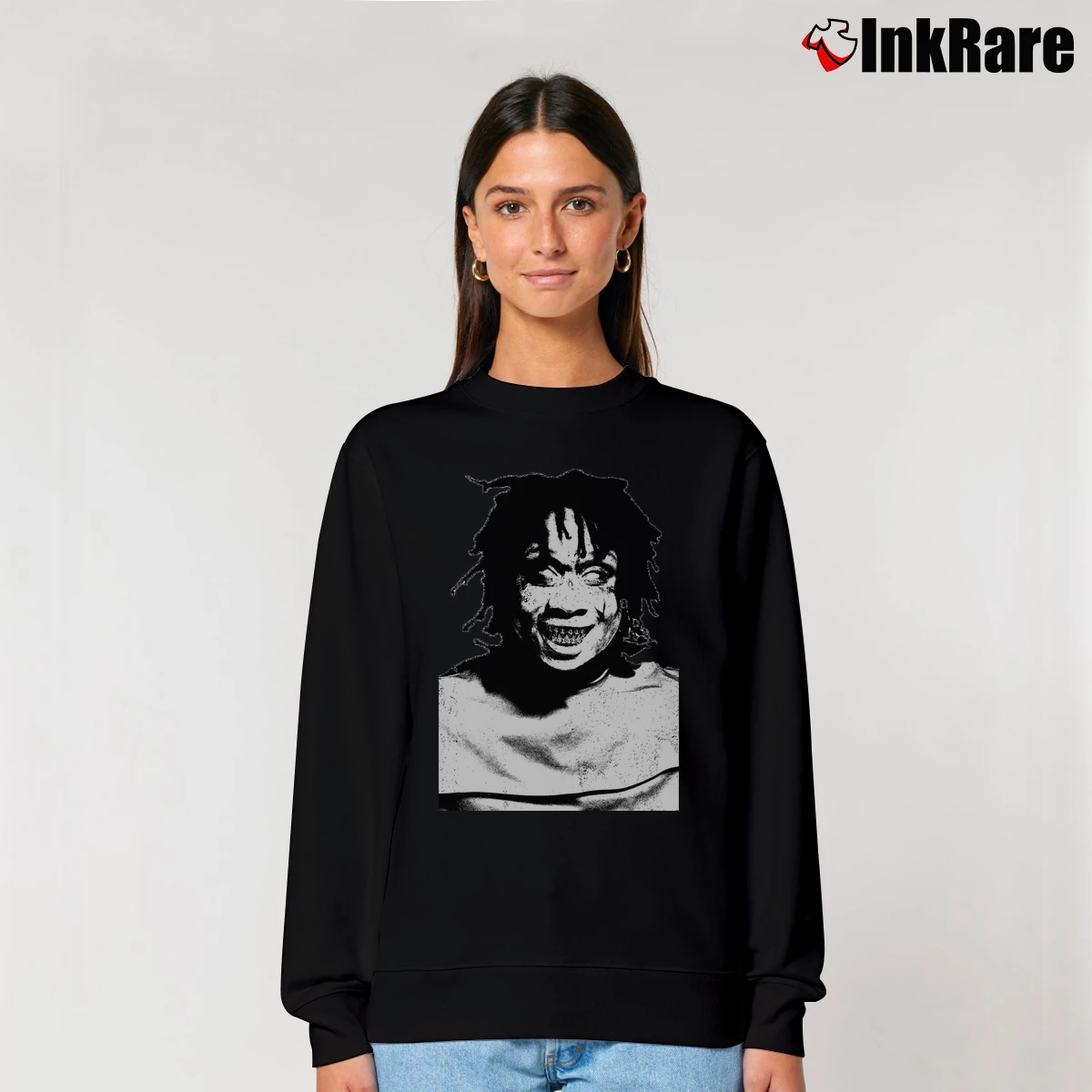 Women’s Hellraiser Trippie Redd Graphic Relaxed Sweatshirt in black | Soft, Laid-Back Vibe