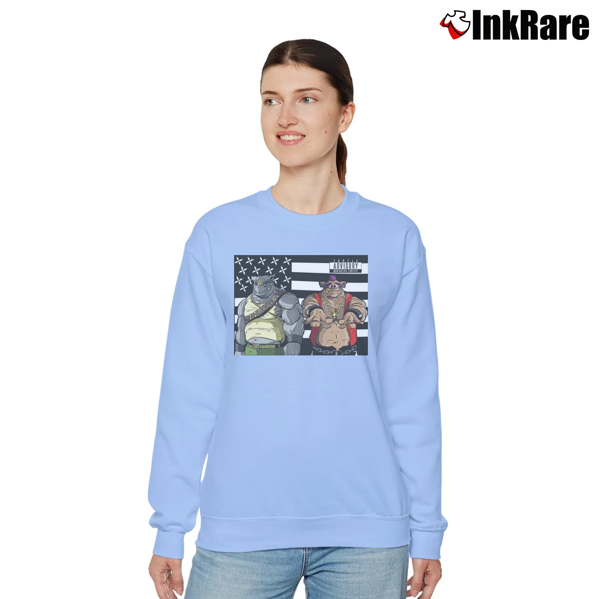 Women’s Henchmen Forever Bebop And Rocksteady Relaxed Sweatshirt in light blue | Soft, Laid-Back Vibe