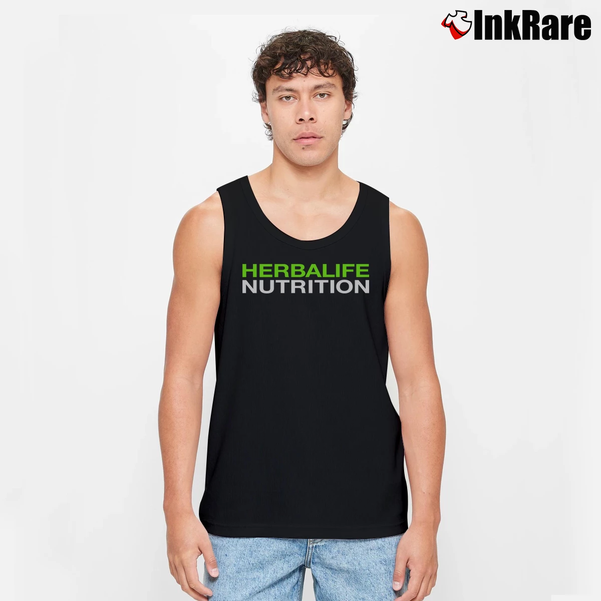 Herbalife Nutrition Boyfriend Fit Men’s Performance Tank in black – Lightweight Comfort Men’s Herbalife Nutrition Boyfriend Fit Tank Top in black | Breathable, Active-Friendly Design