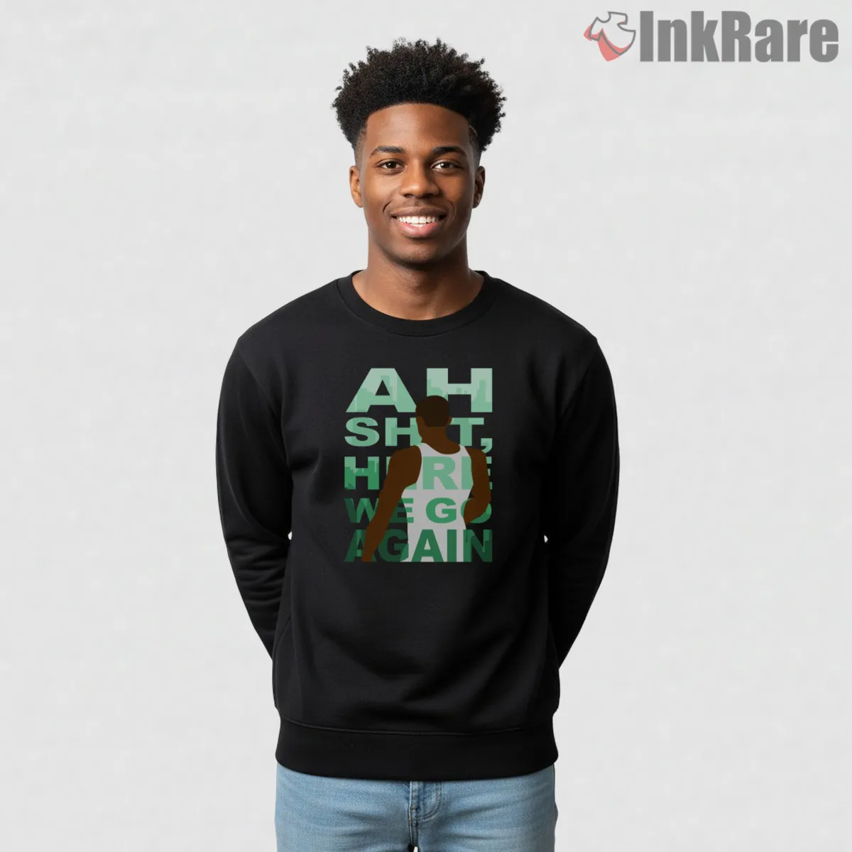 Here We Go Again Cj Meme Silhouette Gta Shirt on graphic shirt for men graphic tee