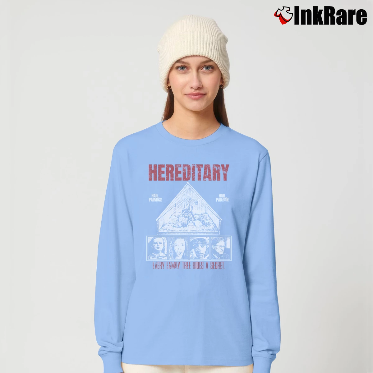 Women’s Hereditary Movie Long-Sleeve Top in light blue | Sleek, Versatile, All-Season