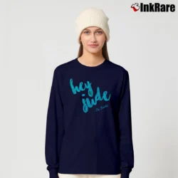 Women’s Hey Jude Music Graphic Long-Sleeve Top in navy | Sleek, Versatile, All-Season