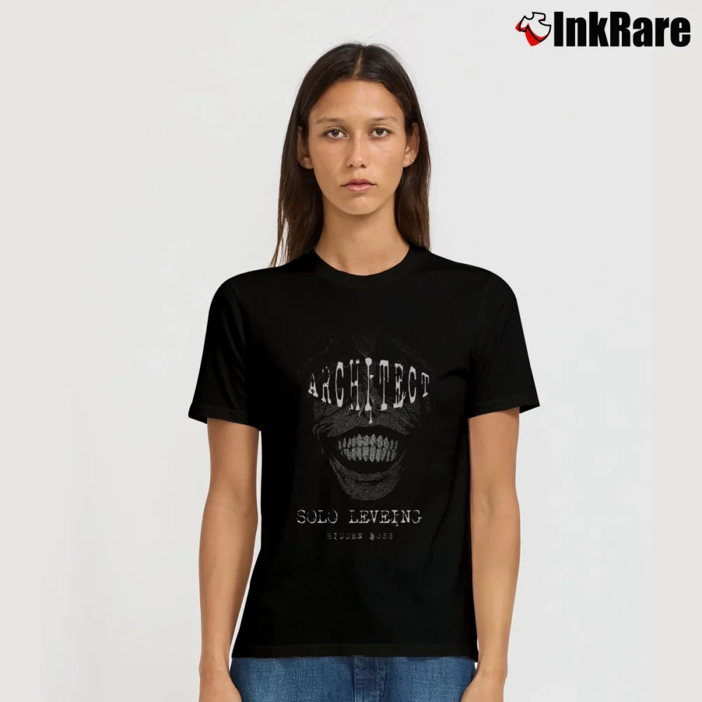 Women’s Hidden Boss Solo Leveling Architect T-Shirt in black | Soft, Flattering Fit