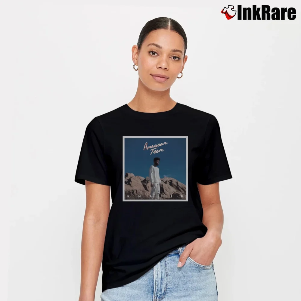 Women’s Hills Costume Khalid American Teen Signature T-Shirt in black | Soft, Flattering Fit