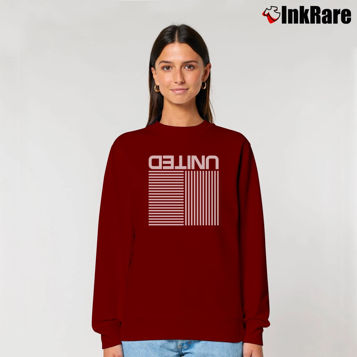 Women’s Hillsong United Logo Relaxed Sweatshirt in maroon | Soft, Laid-Back Vibe