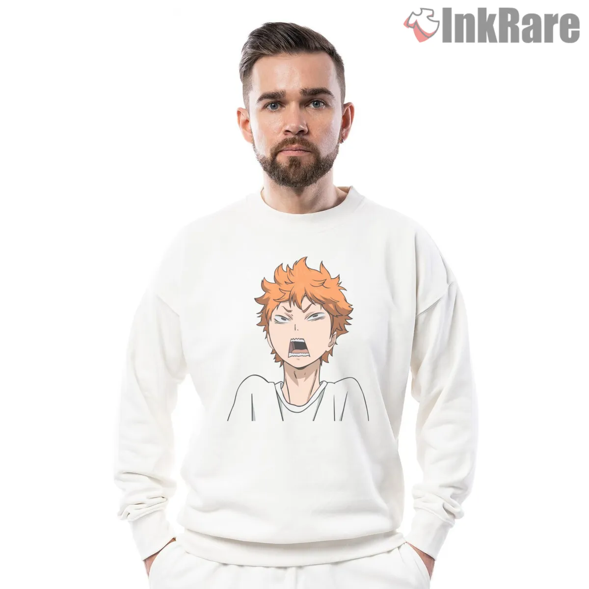 Hinata Shoyo Funny Shock Expression Anime Shirt on graphic shirt for men graphic tee