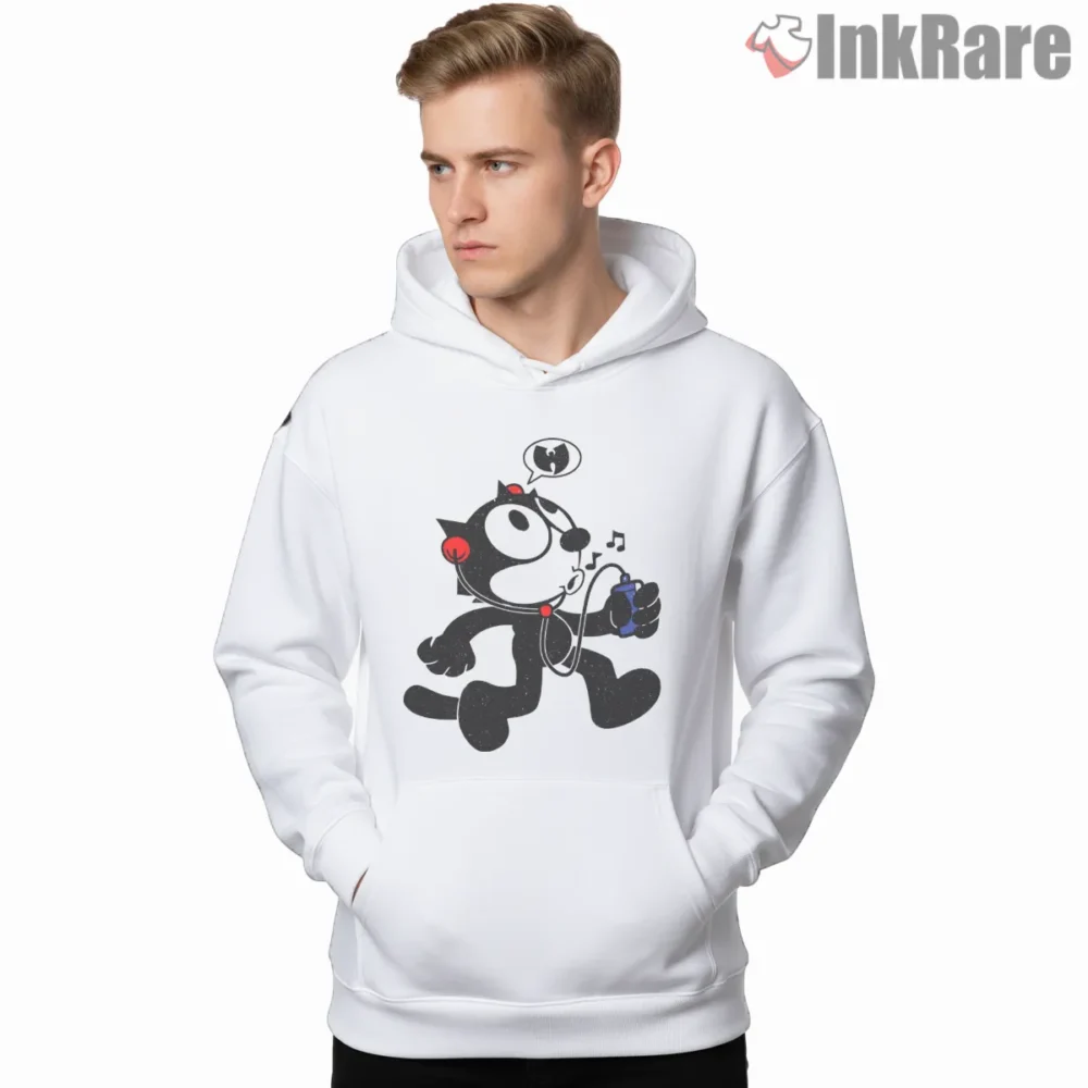 Hip Hop Felix Street Music Vibes Shirt on white hoodie for men graphic tee