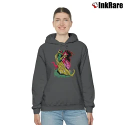 Women’s His Wanda Her Vision Scarlet Witch Wandavision Marvel Cozy Hoodie in charcoal | Warm, Structured, Stylish